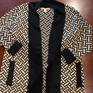 Cream & Black Cardigan